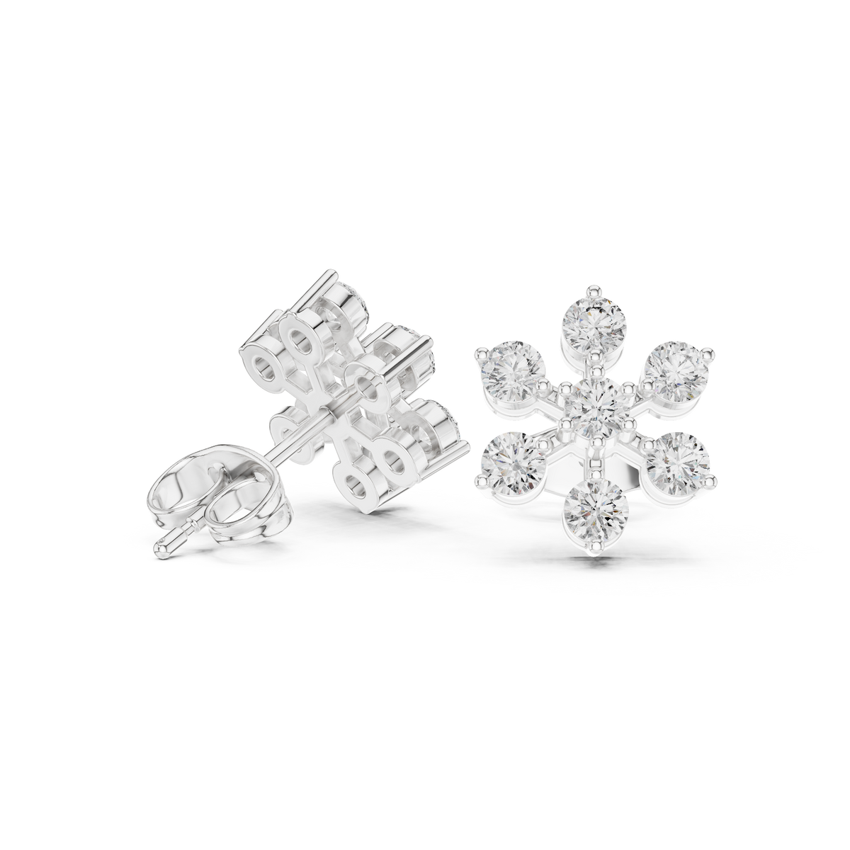 Earring AGDER-294@7 - White Gold - Image