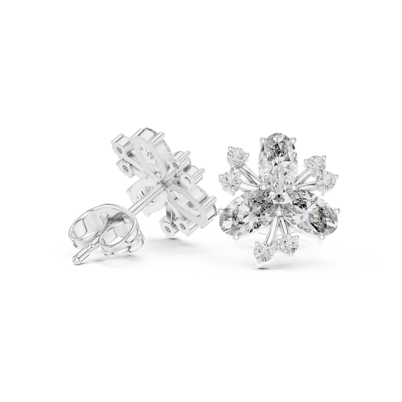 Earring AGDER-295 - White Gold - Image