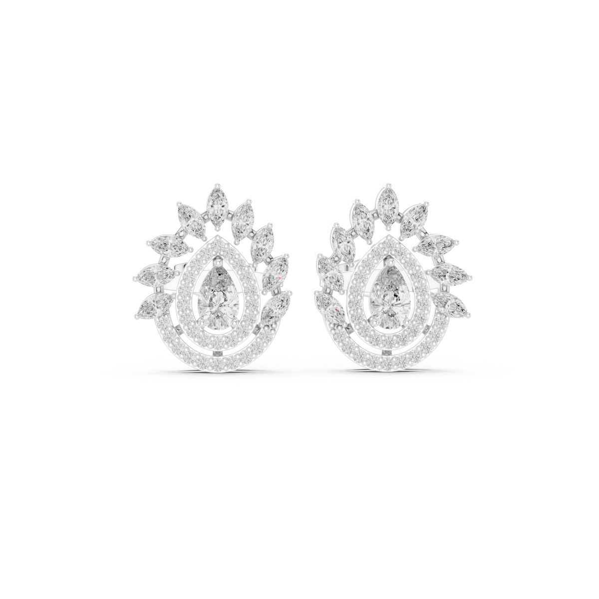 Earring AGDER-298@7 - White Gold - Image