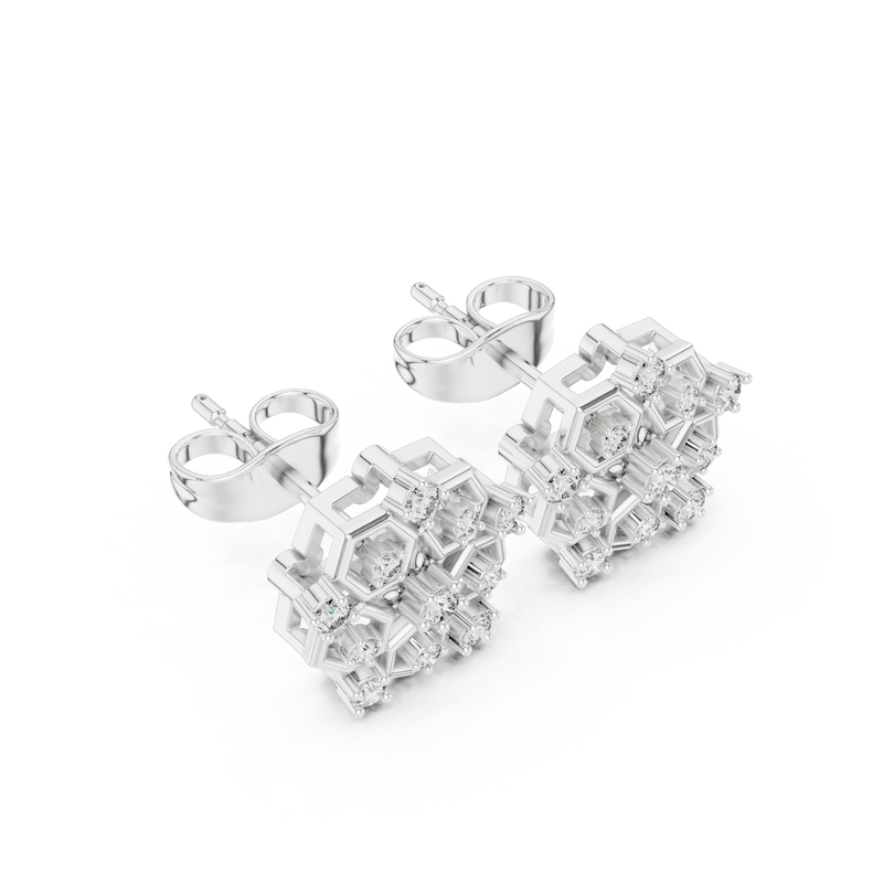 Earring AGDER-299-RPT@7 - White Gold - Image