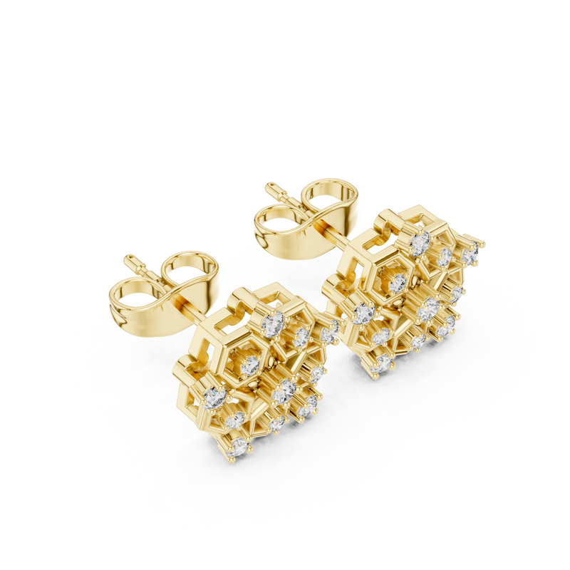 Earring AGDER-299-RPT@7 - Yellow Gold - Image