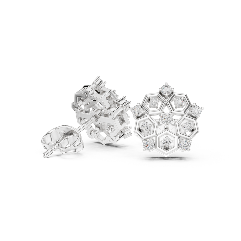 Earring AGDER-299-RPT@7 - White Gold - Image