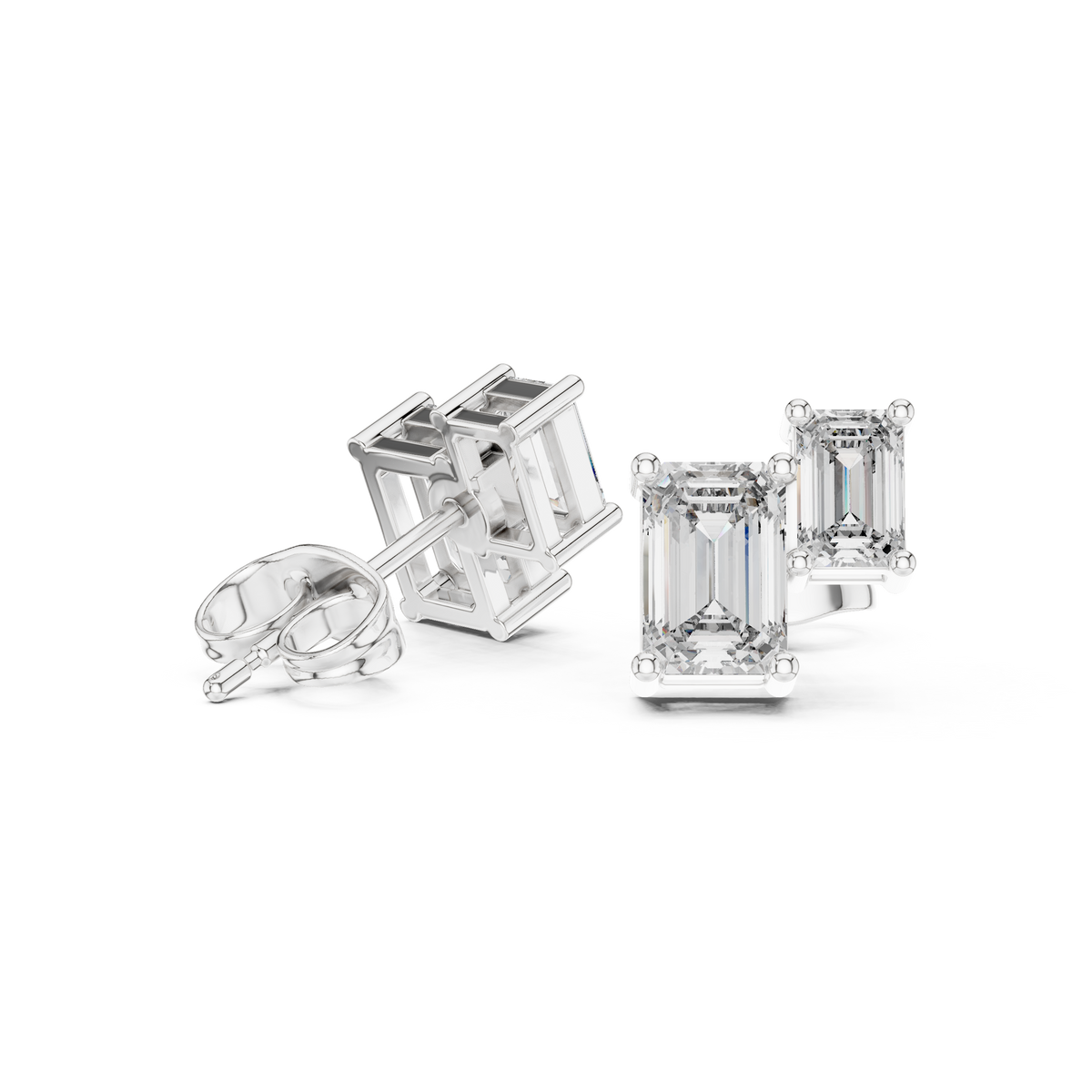 Earring AGDER-303@7 - White Gold - Image