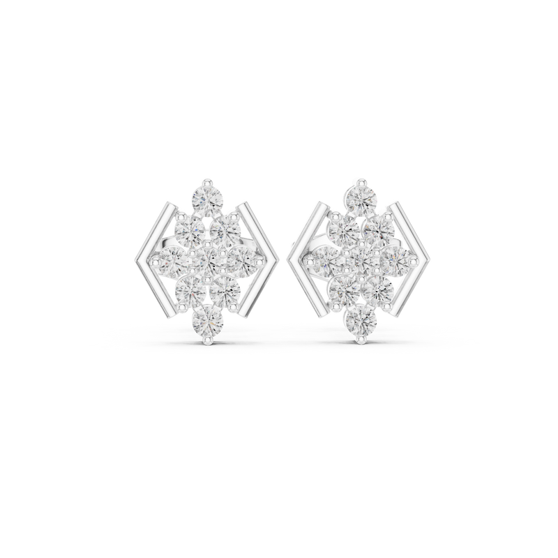 Earring AGDER-304@7 - White Gold - Image
