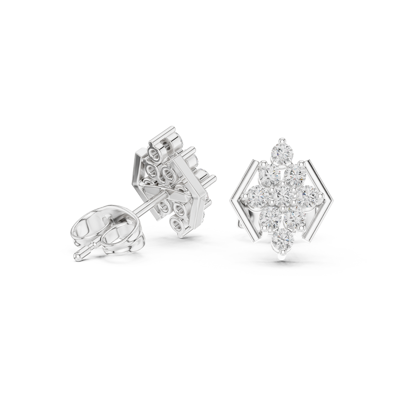 Earring AGDER-304@7 - White Gold - Image