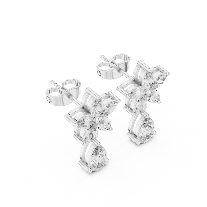 Earring AGDER-305@7 - White Gold - Image