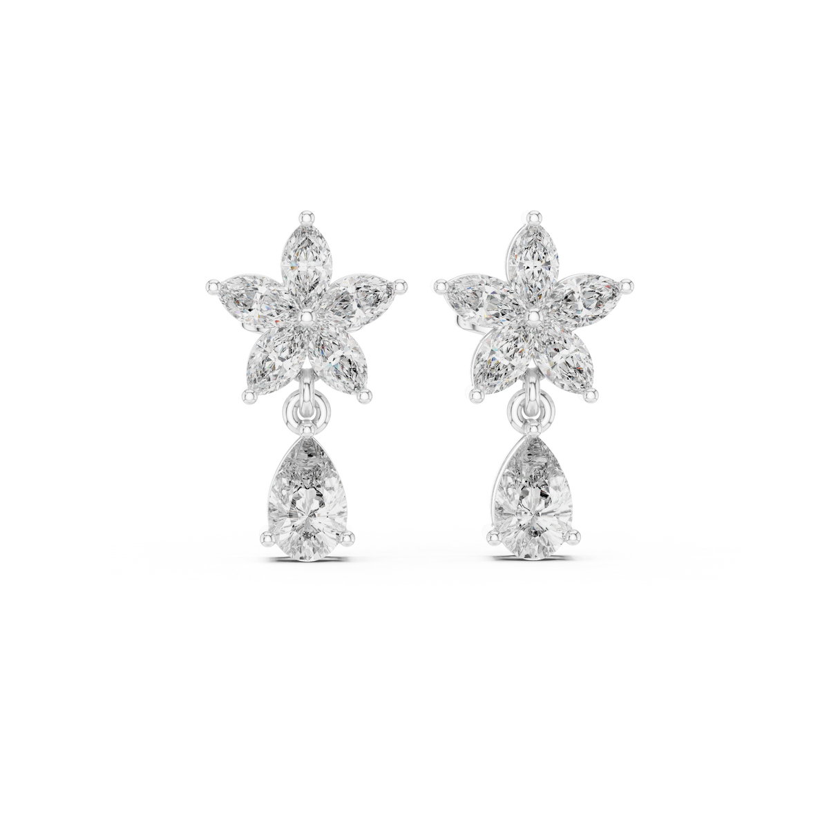 Earring AGDER-305@7 - White Gold - Image