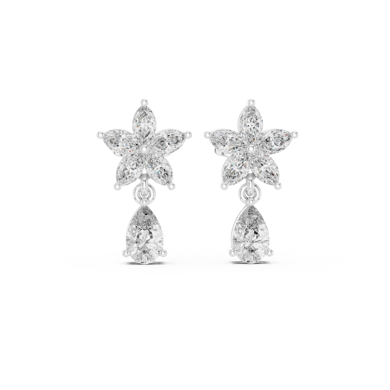 Earring AGDER-305@7 - White Gold - Image
