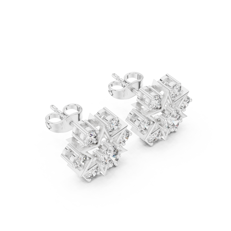 Earring AGDER-308@7 - White Gold - Image