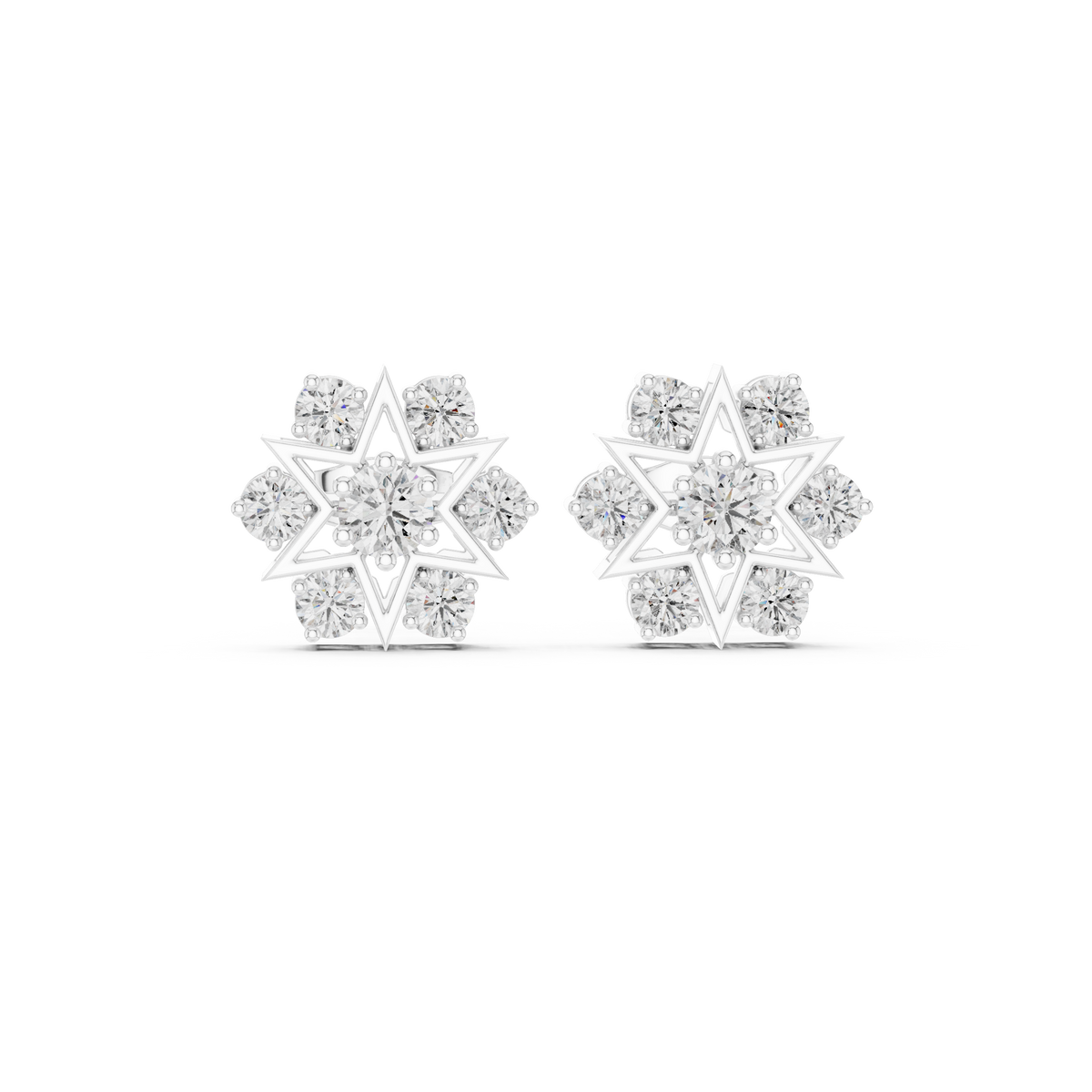 Earring AGDER-308@7 - White Gold - Image