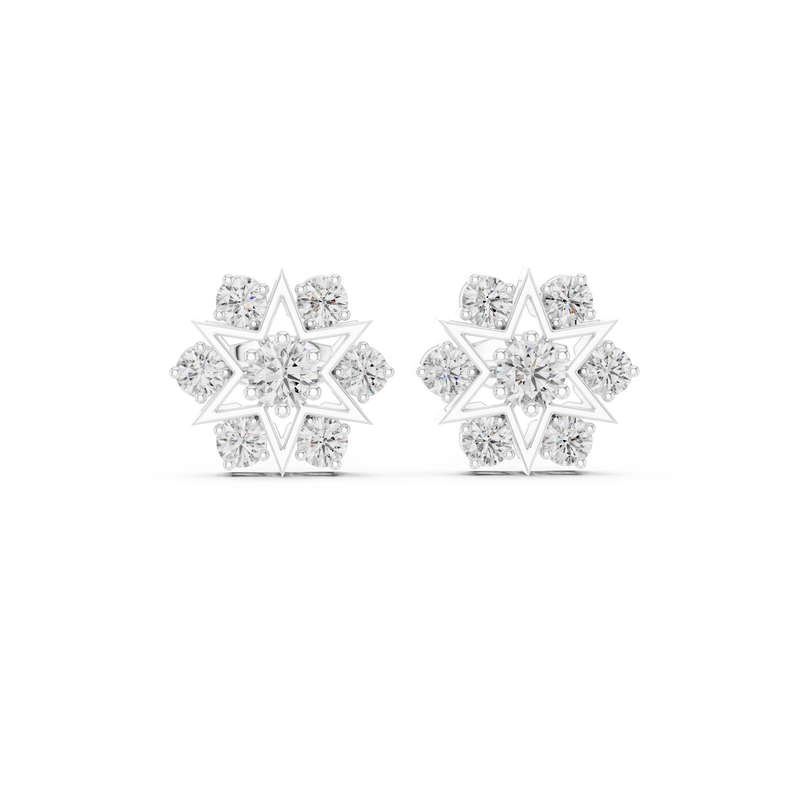 Earring AGDER-308@7 - White Gold - Image