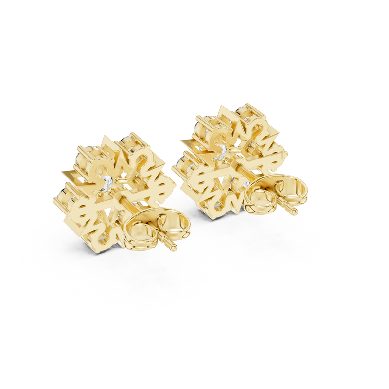 Earring AGDER-308@7 - Yellow Gold - Image