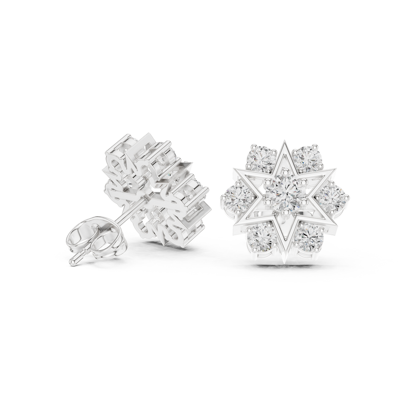 Earring AGDER-308@7 - White Gold - Image