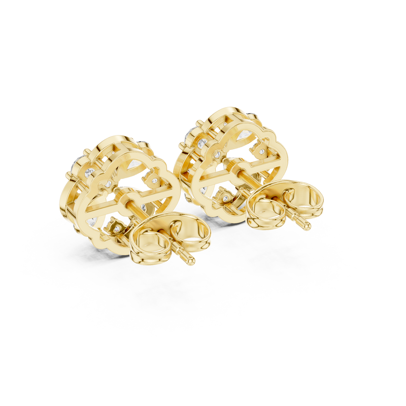Earring AGDER-309@7 - Yellow Gold - Image