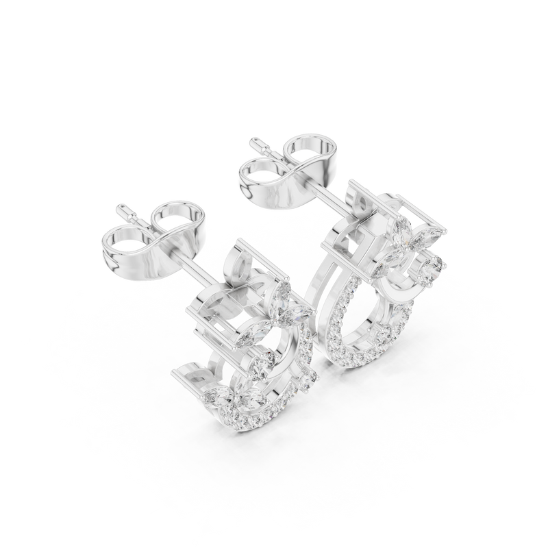 Earring AGDER-310@7 - White Gold - Image