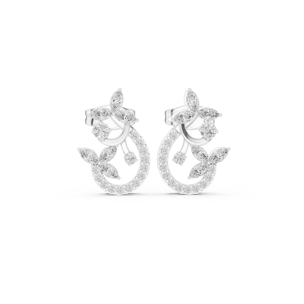Earring AGDER-310@7 - White Gold - Image