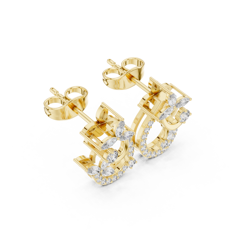 Earring AGDER-310@7 - Yellow Gold - Image