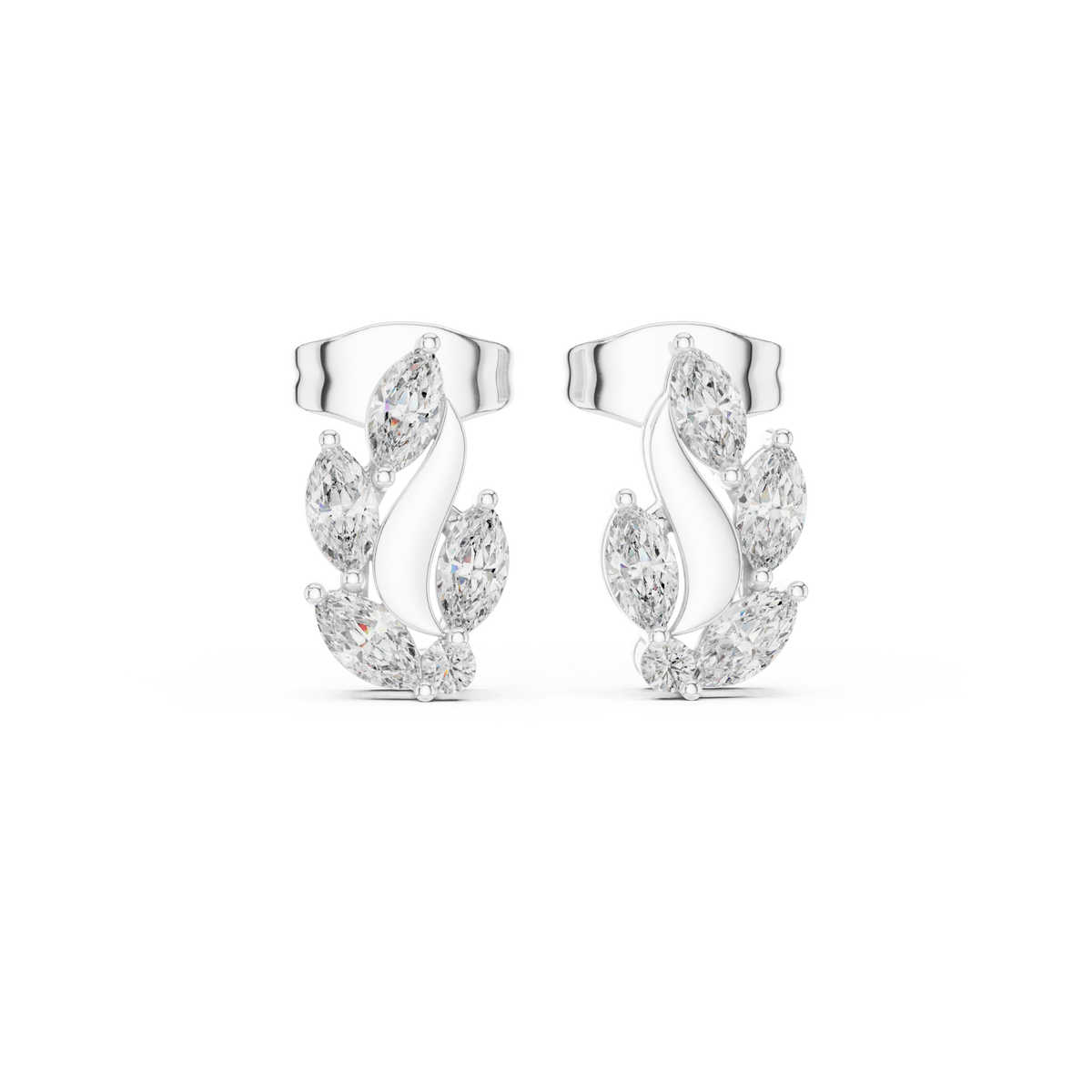 Earring AGDER-343@7 - White Gold - Image