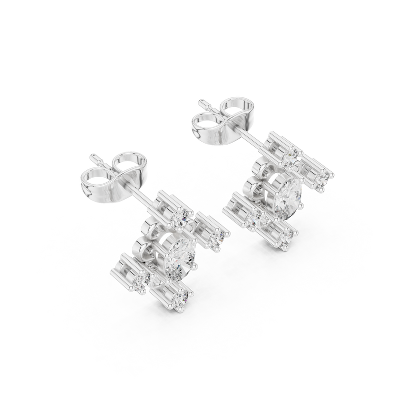 Earring AGDER-350@7 - White Gold - Image