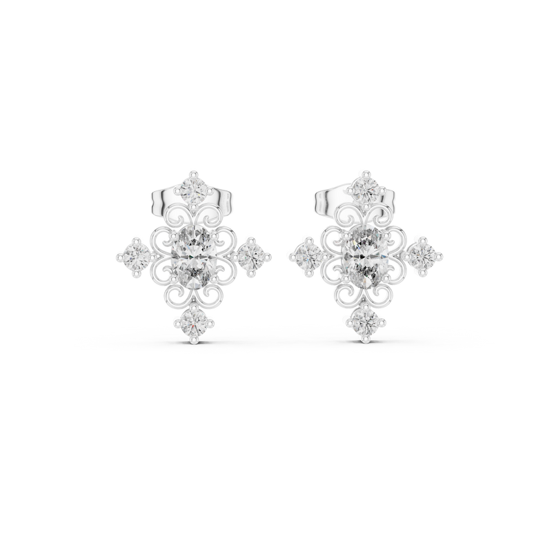 Earring AGDER-350@7 - White Gold - Image