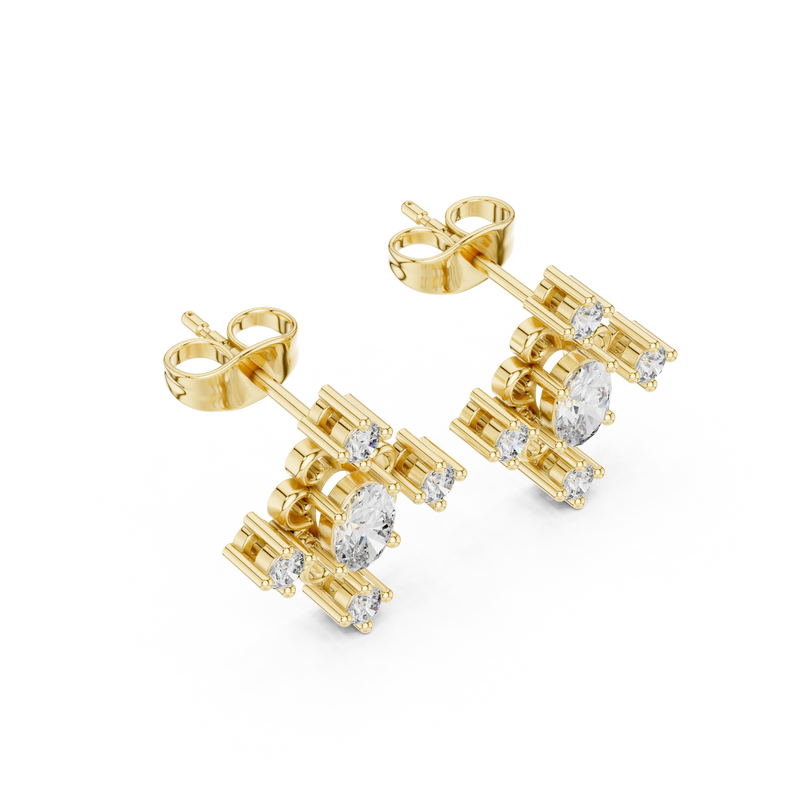 Earring AGDER-350@7 - Yellow Gold - Image