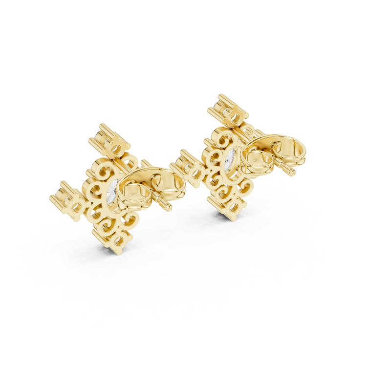 Earring AGDER-350@7 - Yellow Gold - Image