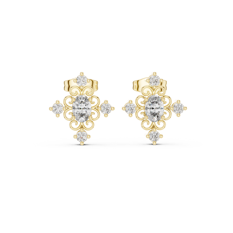 Earring AGDER-350@7 - Yellow Gold - Image
