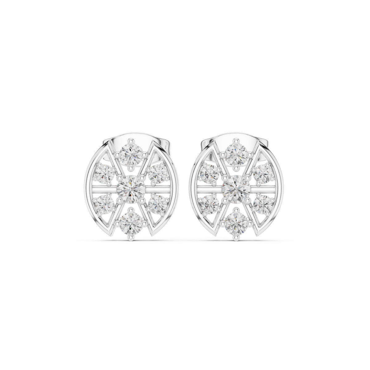 Earring AGDER-358@7 - White Gold - Image