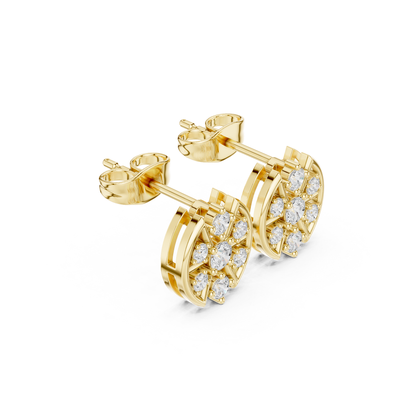 Earring AGDER-358@7 - Yellow Gold - Image
