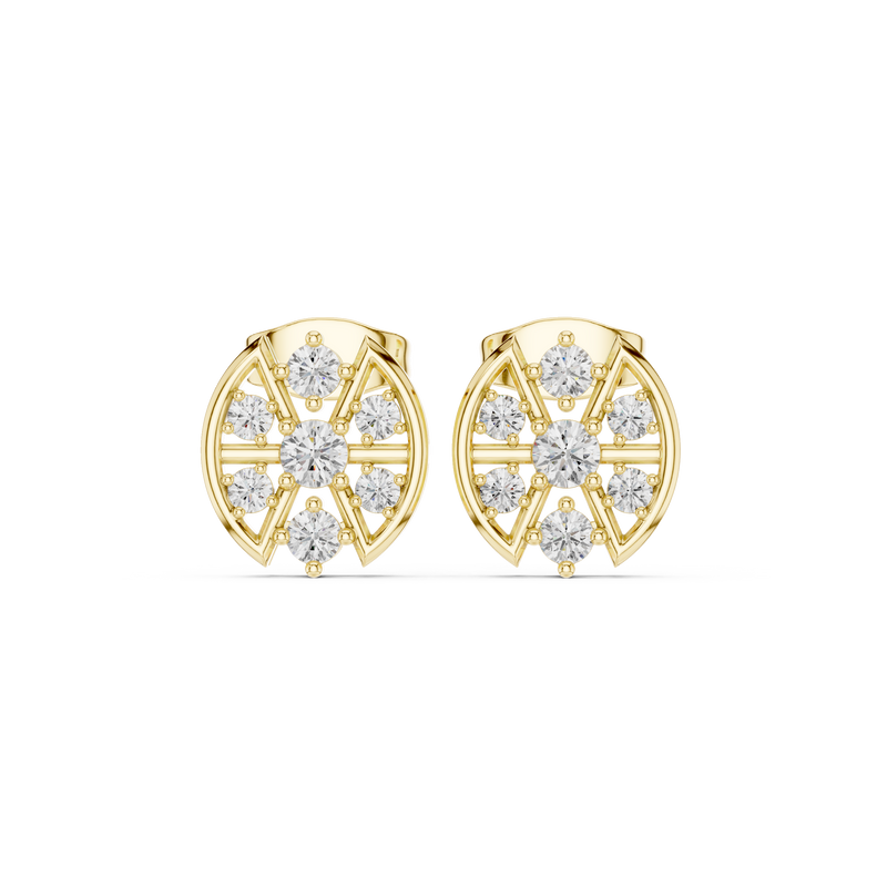 Earring AGDER-358@7 - Yellow Gold - Image