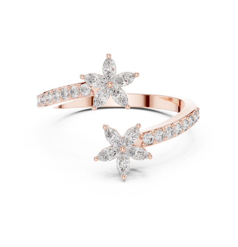 Ladies Ring AGDLR-257@7 - Rose Gold - Image