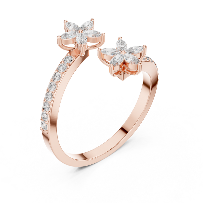 Ladies Ring AGDLR-257@7 - Rose Gold - Image