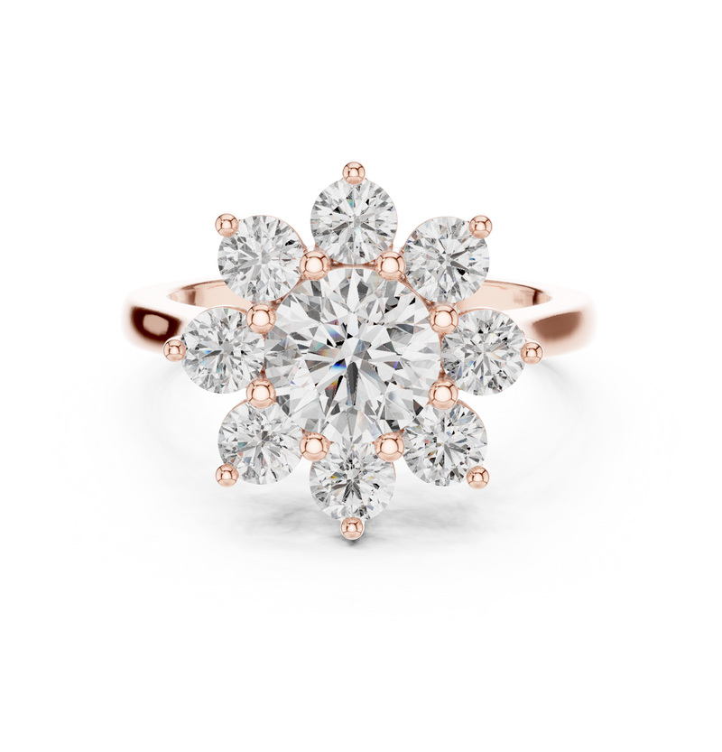 Ladies Ring AGDLR-273@7 - Rose Gold - Image
