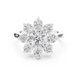 Ladies Ring AGDLR-273@7 - White Gold - Image