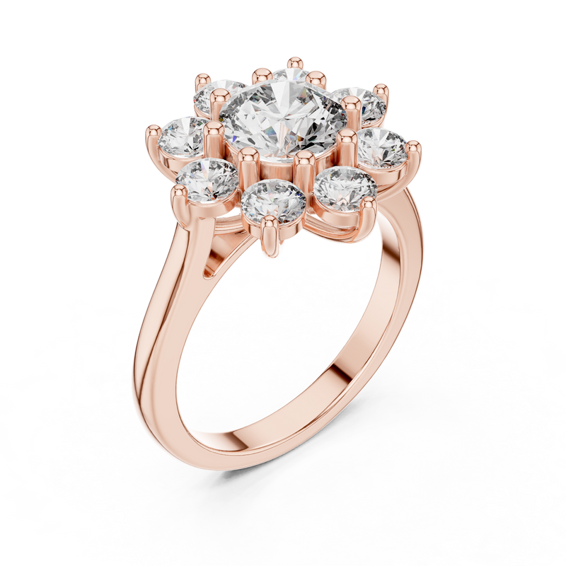 Ladies Ring AGDLR-273@7 - Rose Gold - Image