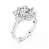 Ladies Ring AGDLR-273@7 - White Gold - Image