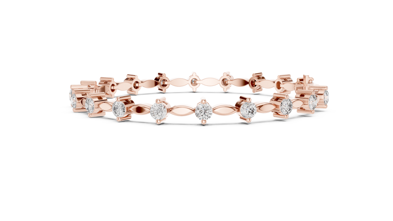 Bracelet AK50101@7 - Rose Gold - Image