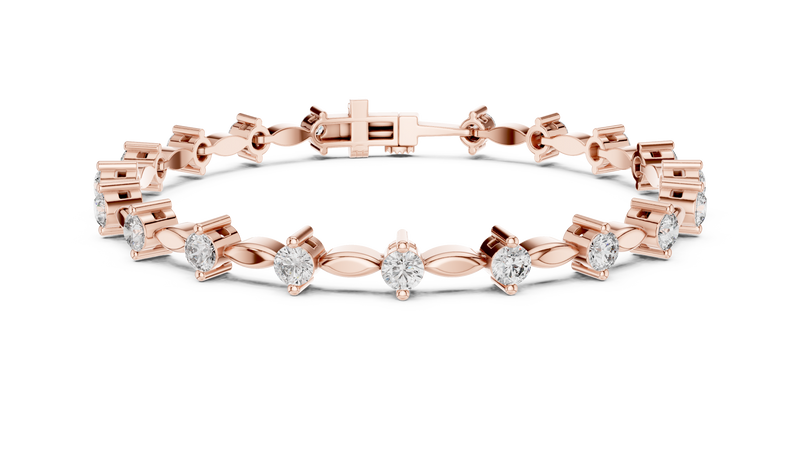 Bracelet AK50101@7 - Rose Gold - Image