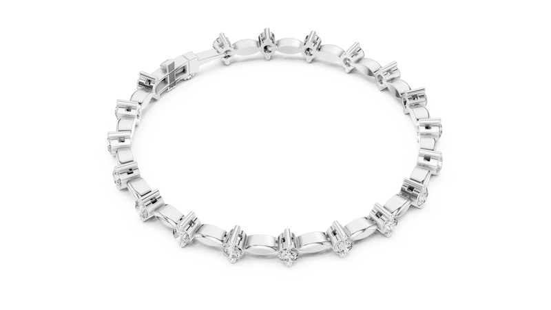 Bracelet AK50101@7 - White Gold - Image