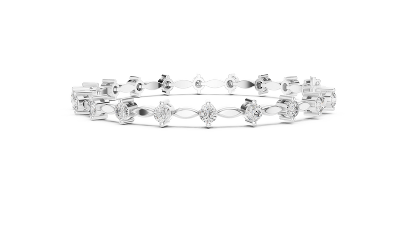 Bracelet AK50101@7 - White Gold - Image