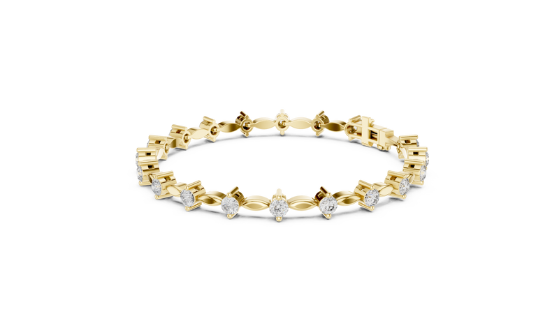 Bracelet AK50101@7 - Yellow Gold - Image