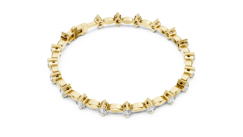 Bracelet AK50101@7 - Yellow Gold - Image