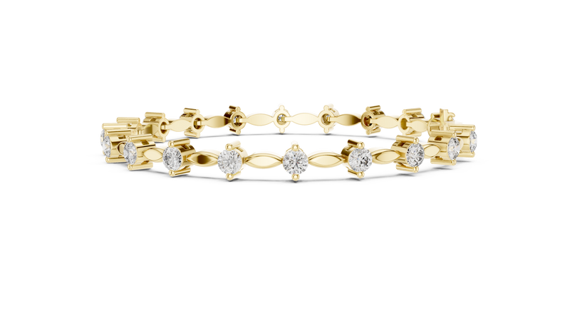 Bracelet AK50101@7 - Yellow Gold - Image