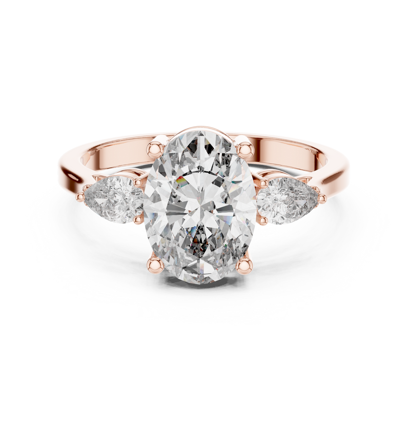 Ladies Ring ALJLR-491 - Rose Gold - Image