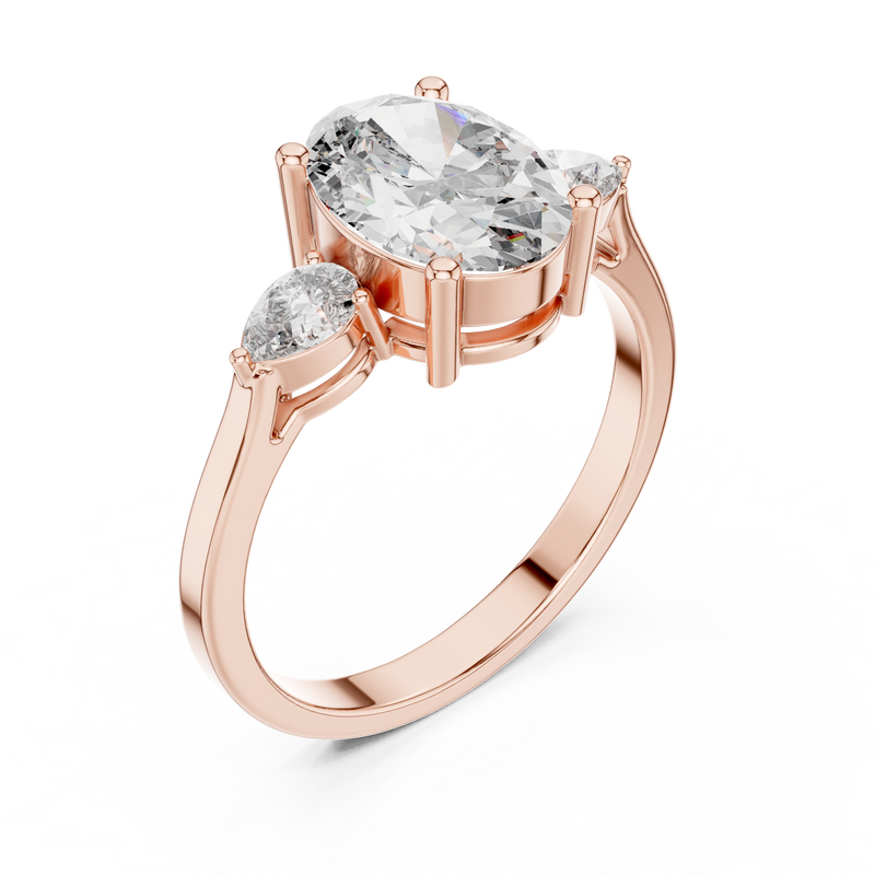 Ladies Ring ALJLR-491 - Rose Gold - Image