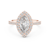 Ladies Ring ALR-100@7 - Rose Gold - Image
