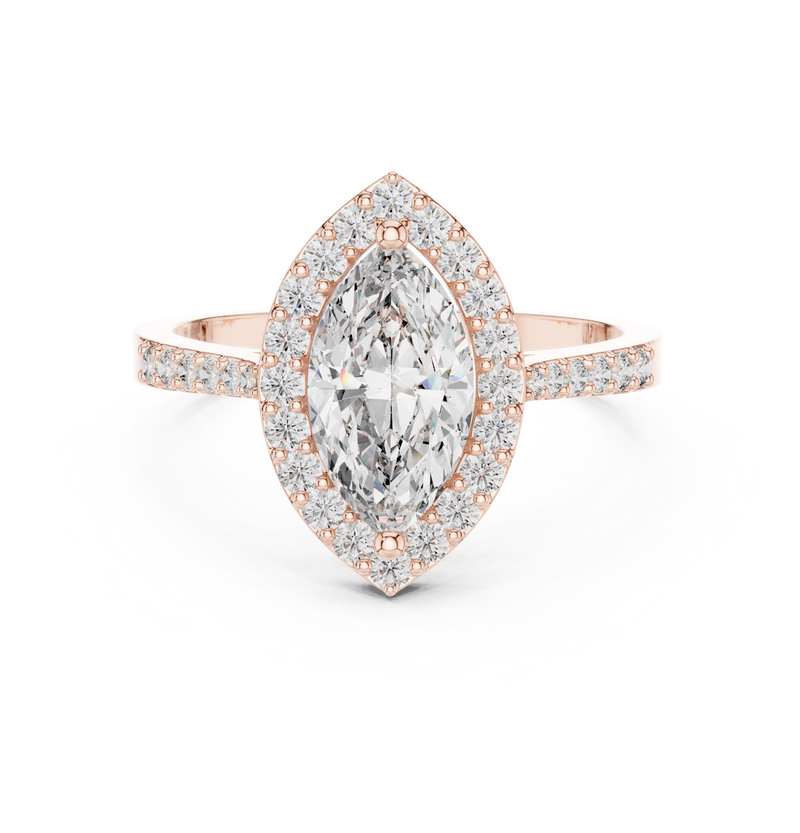 Ladies Ring ALR-100@7 - Rose Gold - Image