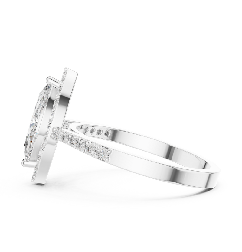 Ladies Ring ALR-100@7 - White Gold - Image