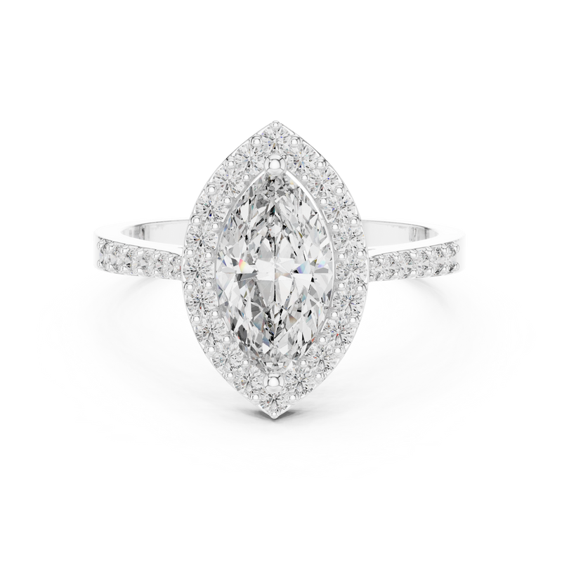Ladies Ring ALR-100@7 - White Gold - Image
