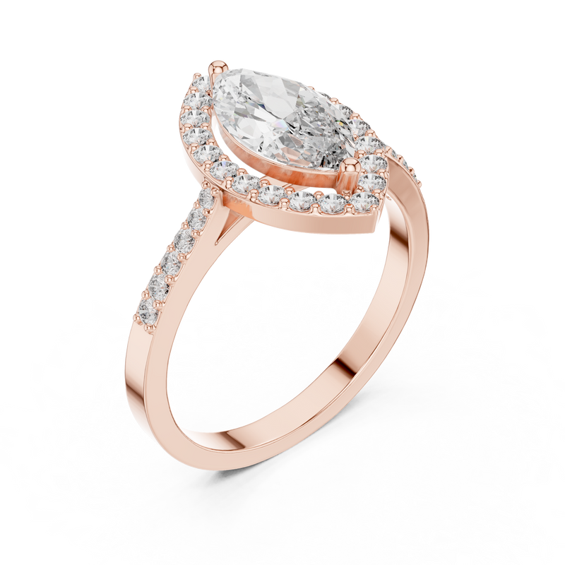 Ladies Ring ALR-100@7 - Rose Gold - Image